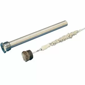 how to check to see if the anode rod on your boat is good or bad in your boats hot water heater