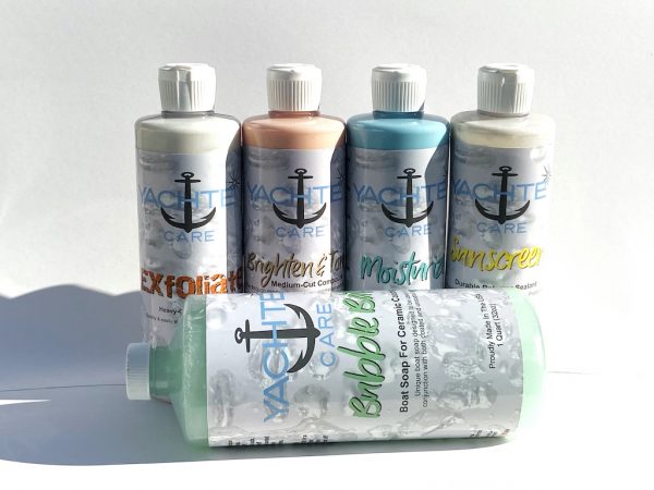 Boat Soap, Heavy boat compound, boat polishing compound, boat wax in one sample pack