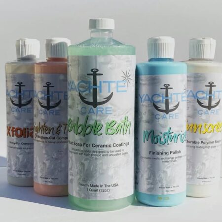 Sample all of the yachte compounds/polishes, waxes and soaps for your boat in one convenient kit
