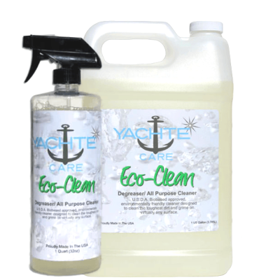 Eco clean is an all purpose cleaner that will clean virtually any surface on your boat